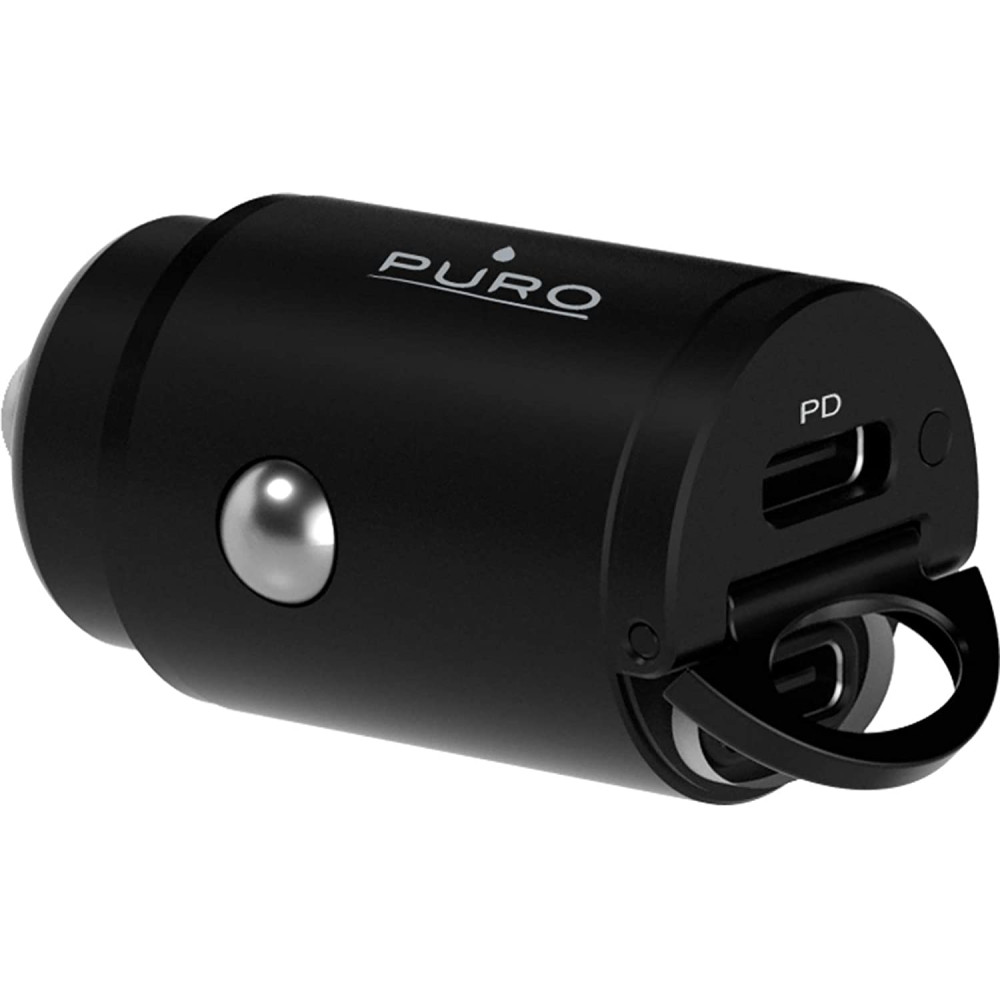 Puro Car Charger - Γρήγορος Φορτιστής Αυτοκινήτου με 2 x Type-C - 30W - Black (FCMCHUSBCC30W-BLK)