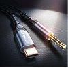 Joyroom SY-A03 Hi-Fi Audio Cable - Καλώδιο Type-C (male) σε Καλώδιο Ήχου mini Jack 3.5mm (male) - 100cm - Black (6941237136732)