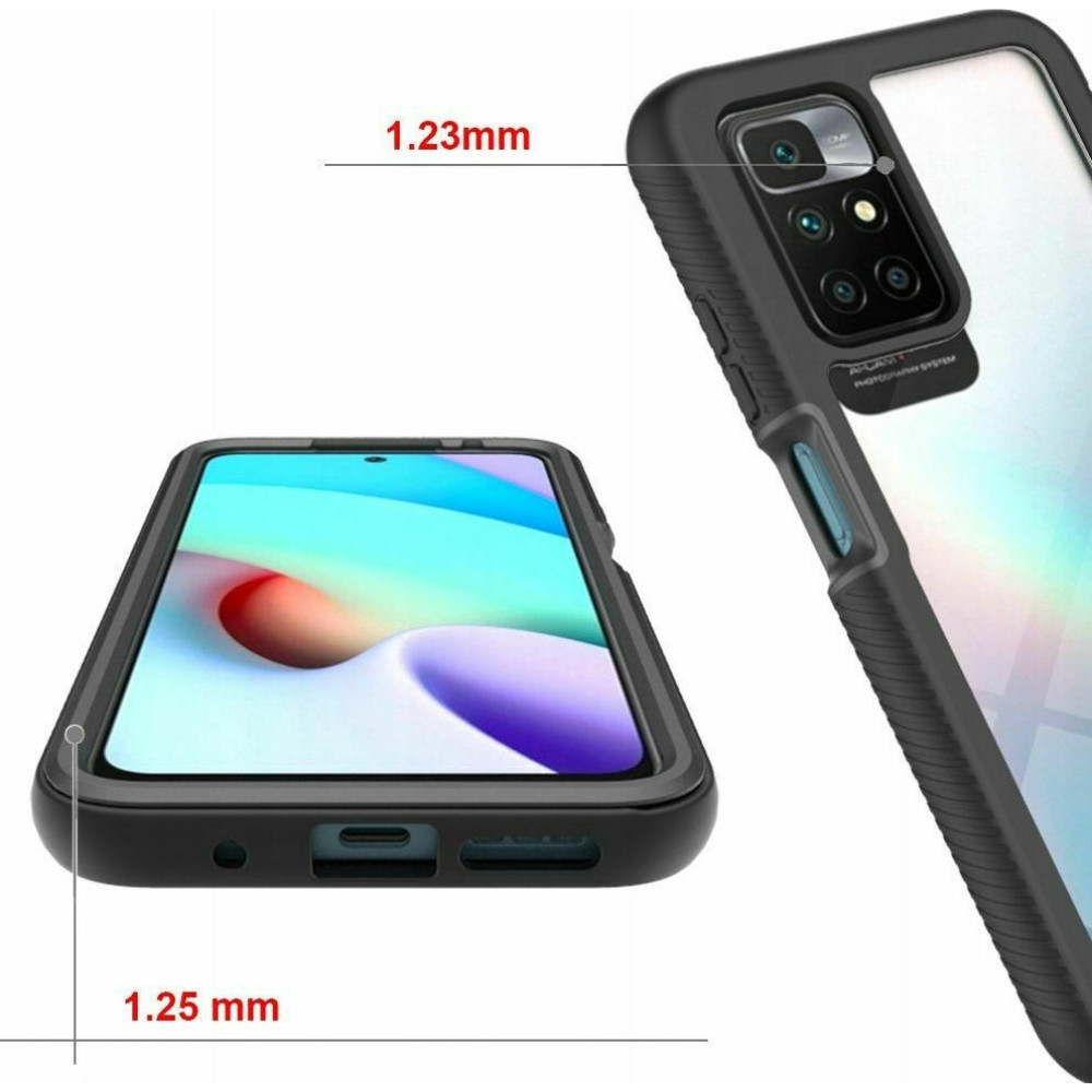 Tech-Protect Θήκη Defence 360 - Xiaomi Redmi 10 - Black (9589046918193)