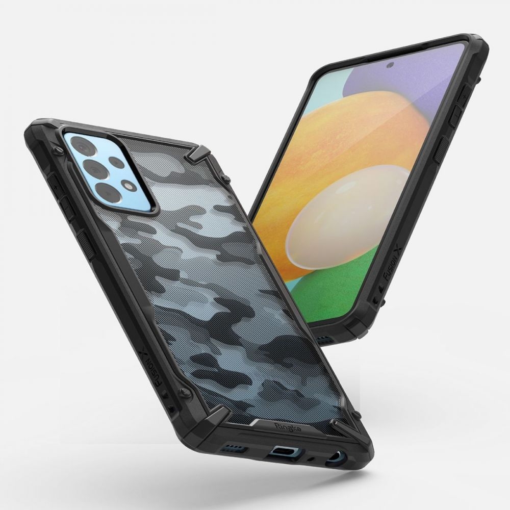 Ringke Fusion X Θήκη - Samsung Galaxy A52 / A52s 5G - Camo Black (8809785453696)