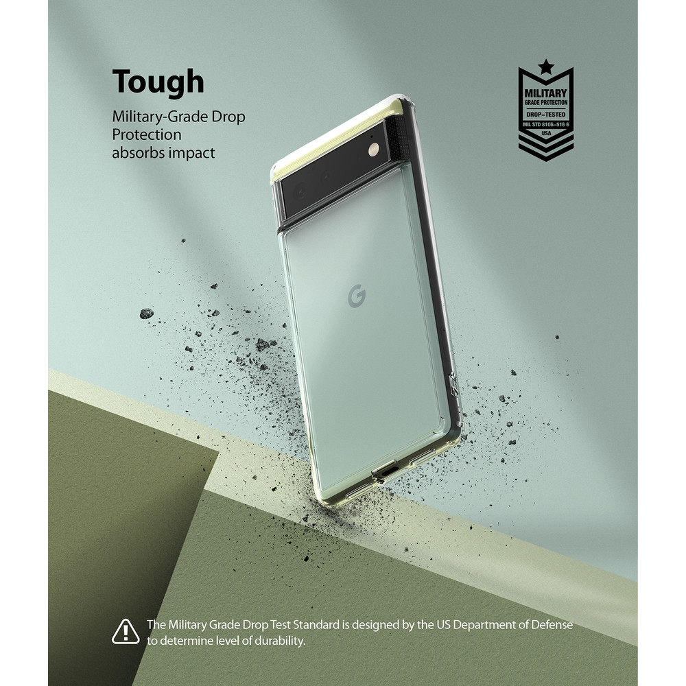 Ringke Fusion Σκληρή Θήκη με TPU Bumper - Google Pixel 6 - Matte Clear (8809818847485)