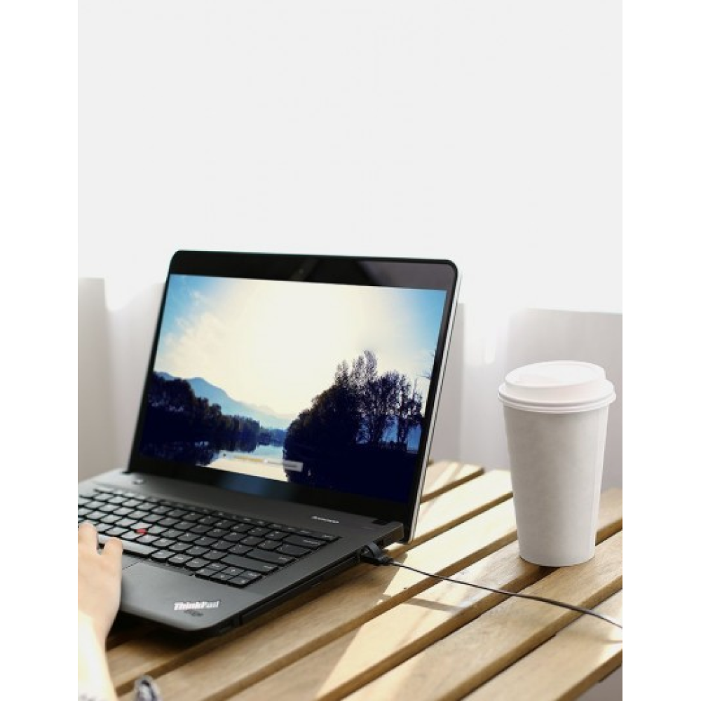 Ugreen Flat Καλώδιο Ethernet RJ45 σε RJ45 - 1000 Mbps - Cat.6 - UTP - 300cm - Black (50186)