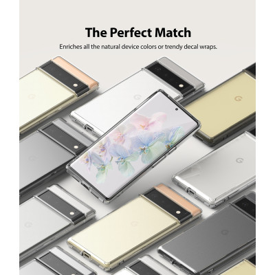 Ringke Fusion Σκληρή Θήκη με TPU Bumper - Google Pixel 6 Pro - Matte Clear (8809818847546)