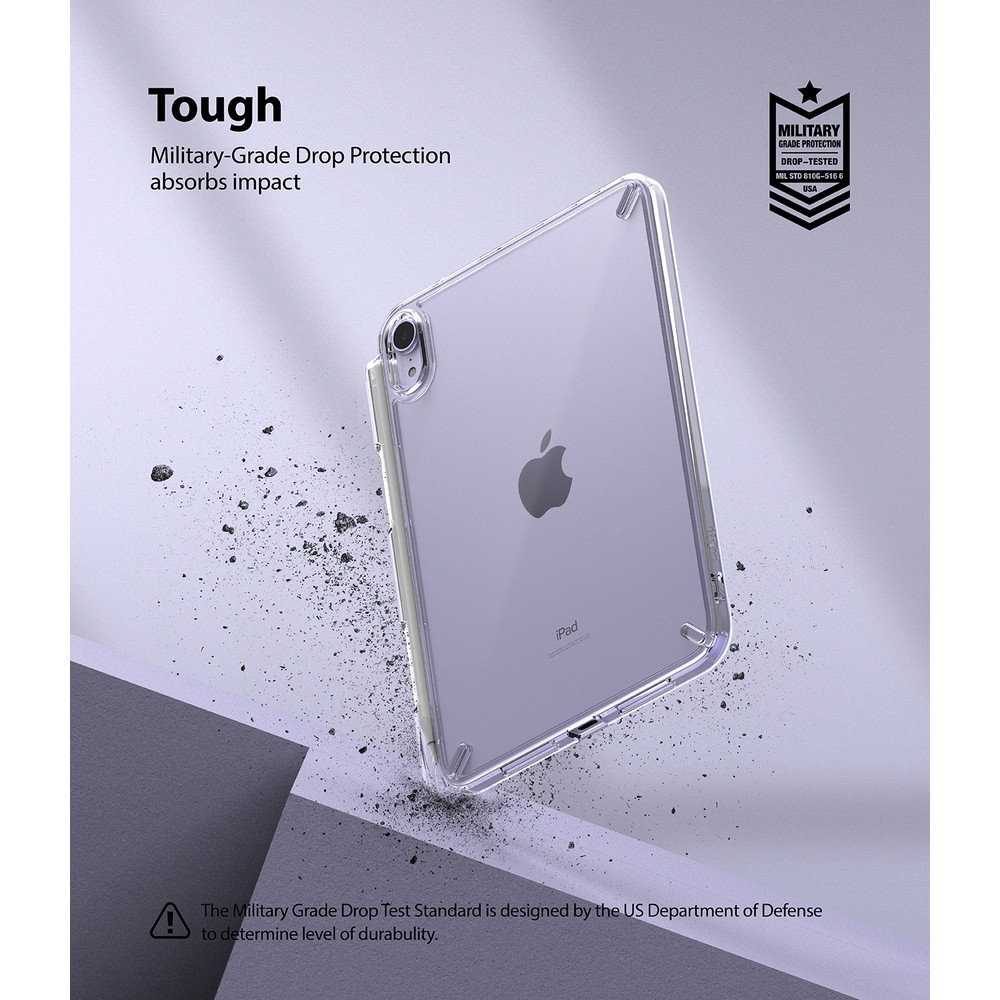 Ringke Fusion Σκληρή Θήκη με TPU Bumper - Apple iPad Mini 7 2024 / 6 2021 - Clear (8809818848864)