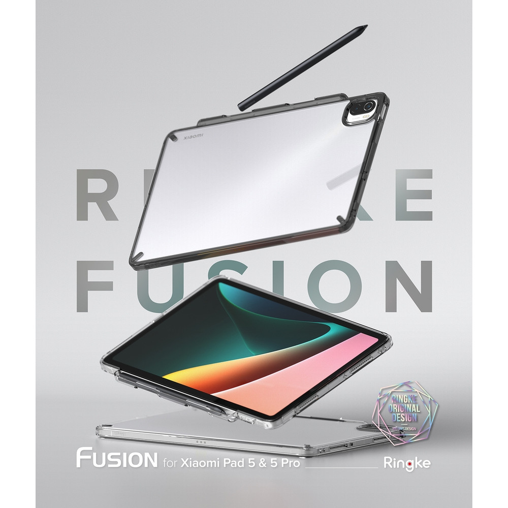 Ringke Fusion Σκληρή Θήκη με TPU Bumper - Xiaomi Pad 5 / 5 Pro 11" - Smoke Black (8809818848741)