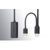 Ugreen Deluxe Computer Cable USB 2.0 - Ενεργό Καλώδιο Επέκτασης / Ενίσχυσης Σήματος - 2 x USB-A (male) σε 1 x USB-A (female) - 5m - Black (20213)