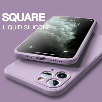 Bodycell Square Liquid Θήκη Σιλικόνης - Apple iPhone 12 Pro - Light Violet (5206015065071)