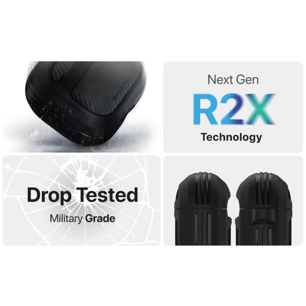 Ghostek Ανθεκτική Θήκη Crusher για AirPods Pro 1st Gen - Black (GHOCAS2730)