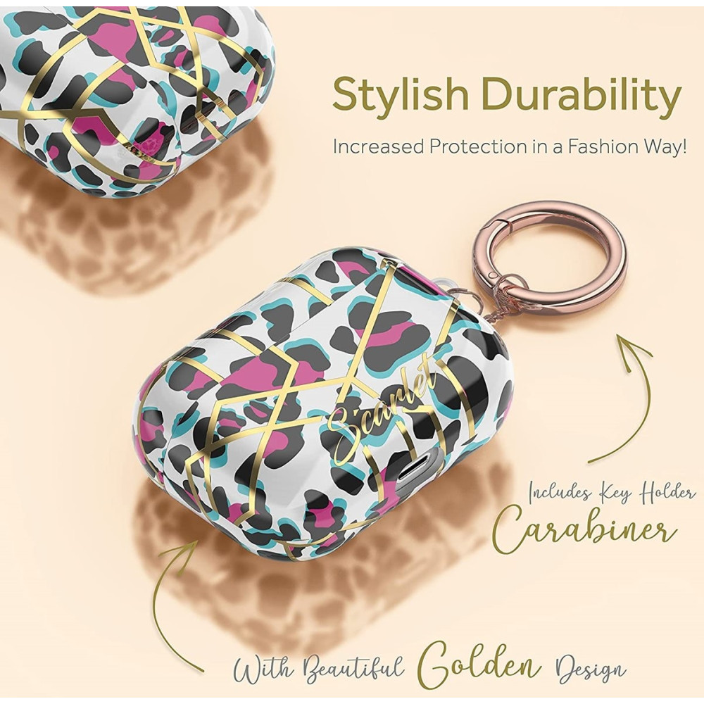 Ghostek Scarlet Θήκη Σιλικόνης για AirPods Pro 1st Gen - Leopard (GHOCAS2764)