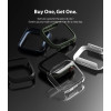 Ringke Θήκη Slim Case - Apple Watch 9 / 8 / 7 45mm - Clear / Matte Black - 2 Τεμάχια (8809848200267)