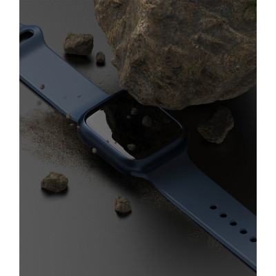 Ringke Θήκη Slim Case - Apple Watch 9 / 8 / 7 41mm - Clear / Metallic Blue - 2 Τεμάχια (8809848200229)