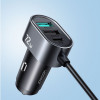 Joyroom Multi-Port Fast Car Charger - Φορτιστής Αυτοκινήτου με 3 x USB-A / 2 x Type-C - QC3.0 - 150cm - 72W - Black (JR-CL05)