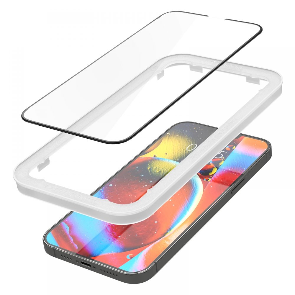 Spigen GLAS.tR ALIGNmaster - Αντιχαρακτικό Fullface Γυάλινο Tempered Glass Apple iPhone 14 Plus / 13 Pro Max - 2 Τεμάχια - Black (AGL03377)