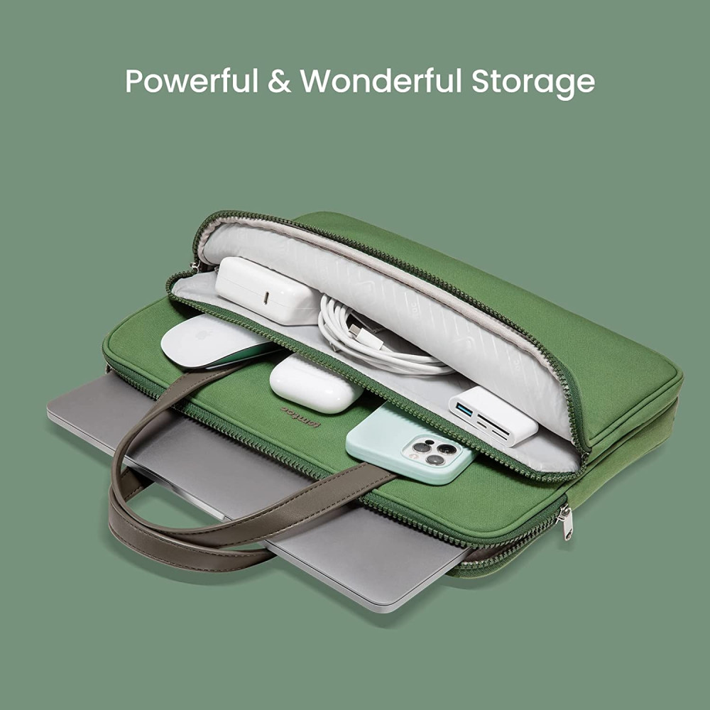 Tomtoc Premium Lady Handle Bag - Τσάντα Μεταφοράς Laptop έως 14" - Green (H21-C01T01)