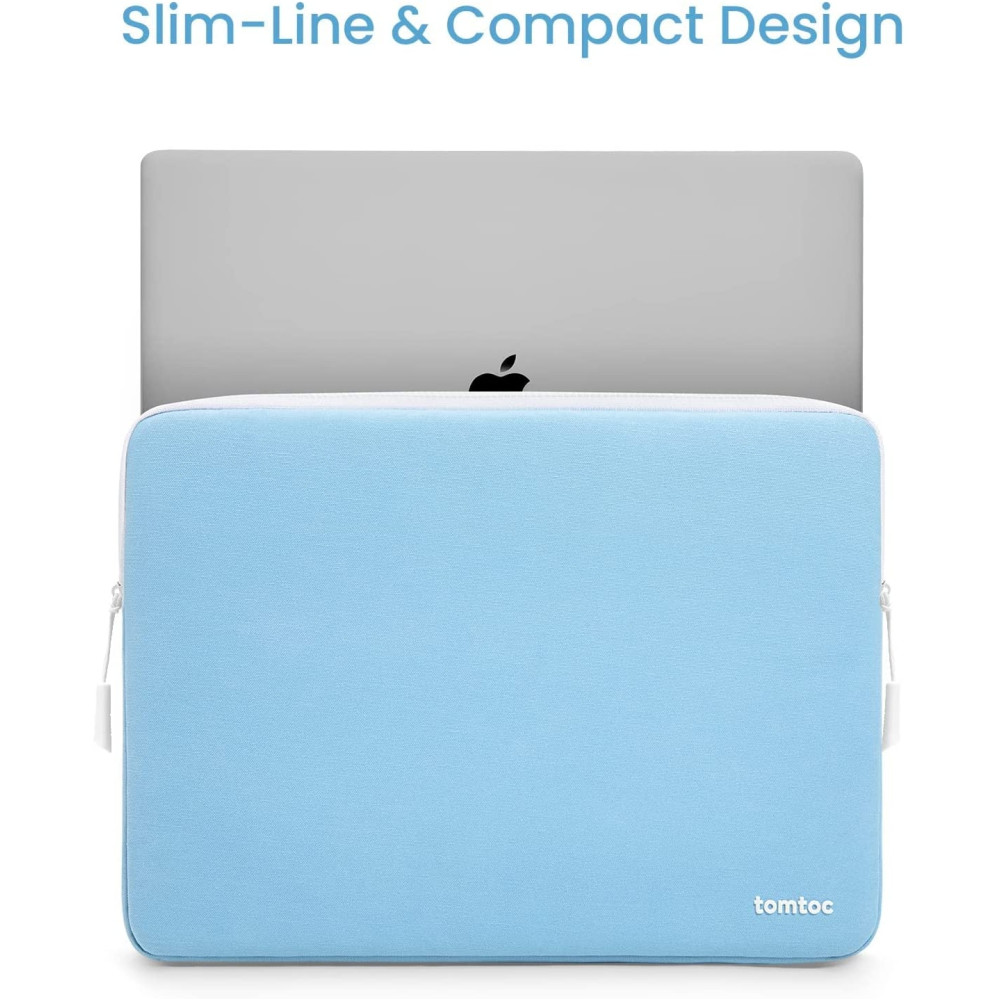 Tomtoc Chic Lady Sleeve Shell - Σετ Θήκη για MacBook Air / Pro 13" και Accessory Shell Pouch Θήκη για Αξεσουάρ - Baby Blue (A27-C02B01)