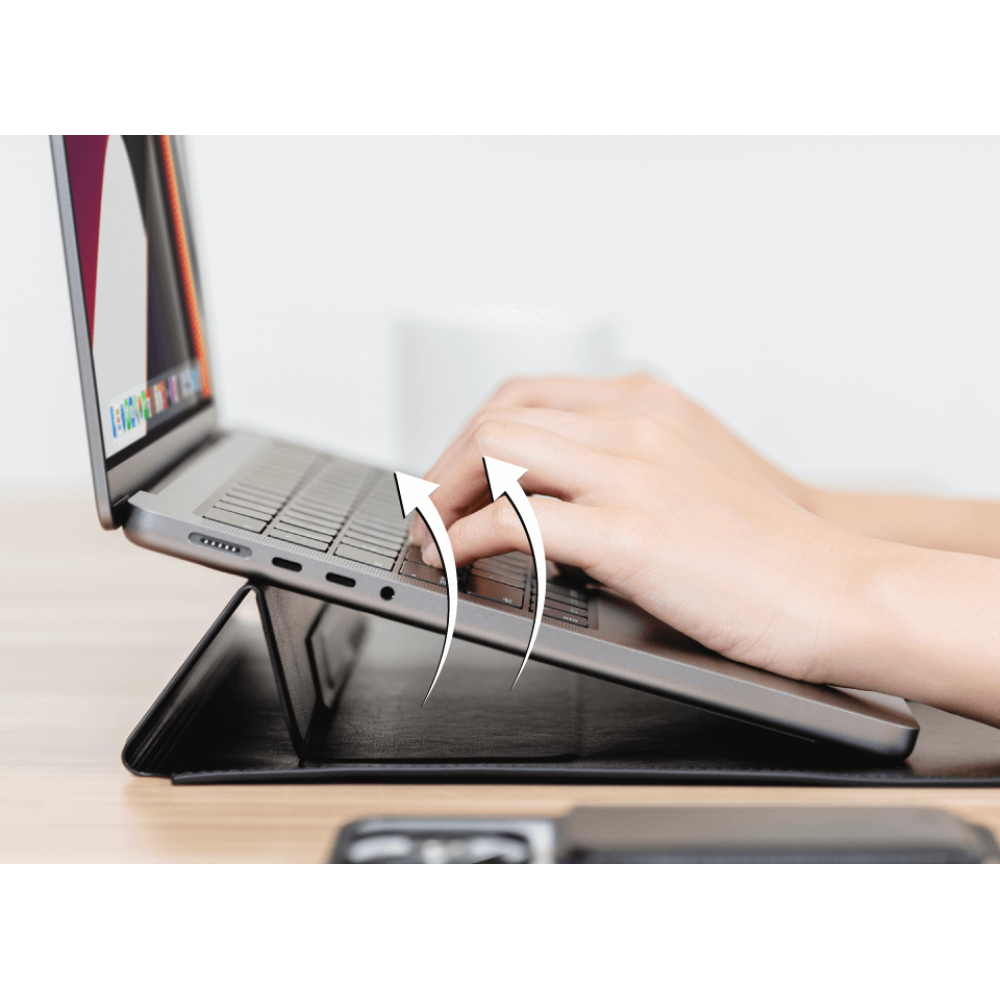 SwitchEasy Easy Stand - Δερμάτινη Θήκη / Βάση για MacBook Pro 16" - Black (GS-105-233-201-11)