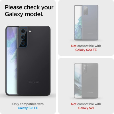 Spigen GLAS.tR OPTIK Camera Lens Protector - Samsung Galaxy S21 FE 5G - 2 Τεμάχια - Black (AGL03090)