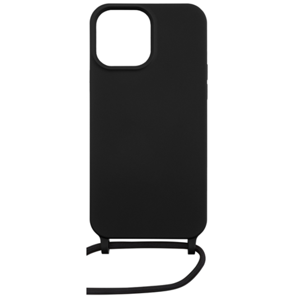 Vivid Silicone Lace - Θήκη Σιλικόνης με Λουράκι Λαιμού - Apple iPhone 13 Pro - Black (VISILACE197BK)