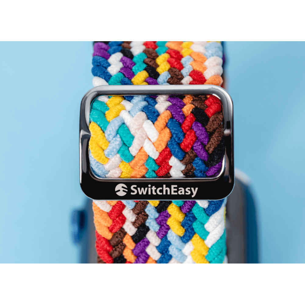 SwitchEasy Candy - Premium Υφασμάτινο Πλεκτό Λουράκι Apple Watch SE/11/10/9/8/7/6/5/4 (42/41/40mm) - Rainbow (GS-107-185-271-163)