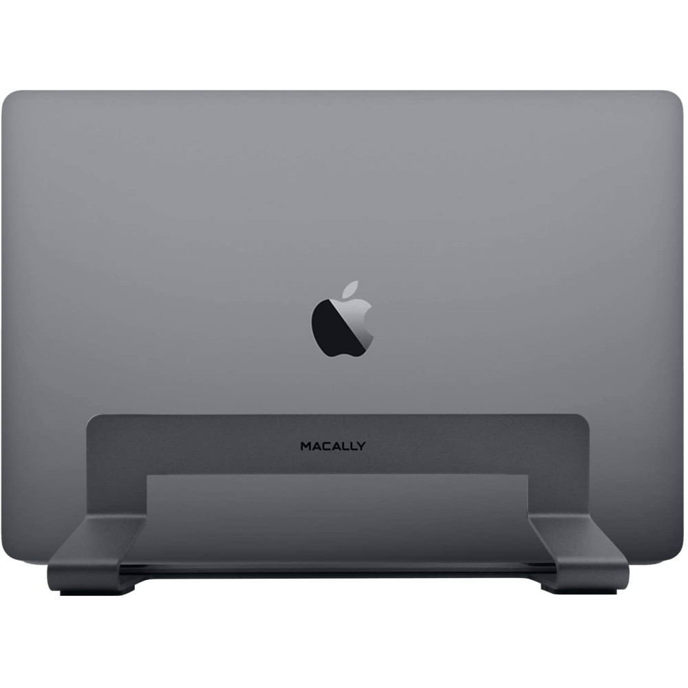 Macally Vertical Laptop Stand - Βάση από Μασίφ Ατσάλι για Macbook / Laptop 13" - 17" - Space Grey (VCSTAND)