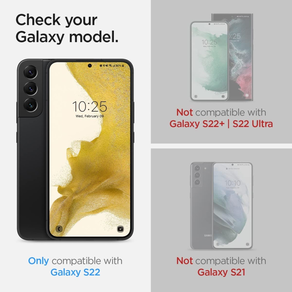 Spigen Tempered Glass GLAS.tR EZ Fit - Αντιχαρακτικό Γυαλί Οθόνης Samsung Galaxy S22 5G - 2 Τεμάχια (AGL04151)