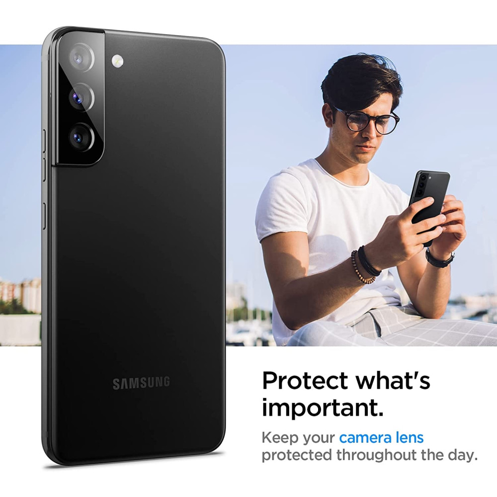 Spigen GLAS.tR OPTIK Camera Lens Protector - Samsung Galaxy S22 5G / S22 Plus 5G - 2 Τεμάχια - Black (AGL04146)