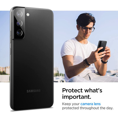 Spigen GLAS.tR OPTIK Camera Lens Protector - Samsung Galaxy S22 5G / S22 Plus 5G - 2 Τεμάχια - Black (AGL04146)