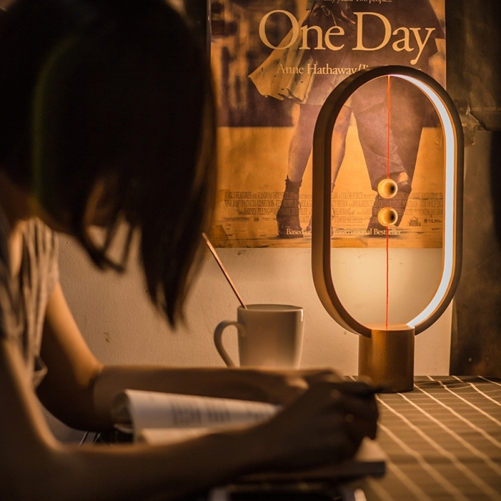 Allocacoc Heng Balance Lamp Ellipse - Διακοσμητικό Φωτιστικό με Μαγνητικό Διακόπτη - Light Wood - 2 Έτη Εγγύηση (DH0037/HBLEUB)