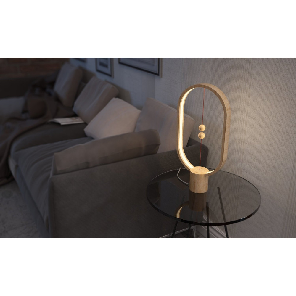 Allocacoc Heng Balance Lamp Ellipse - Διακοσμητικό Φωτιστικό με Μαγνητικό Διακόπτη - Light Wood - 2 Έτη Εγγύηση (DH0037/HBLEUB)