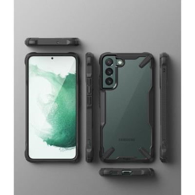 Ringke Fusion X Θήκη - Samsung Galaxy S22 5G - Black (8809848202438)