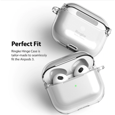 Ringke Hinge Case Σκληρή Θήκη Apple AirPods 3rd Gen - Clear (8809785459094)