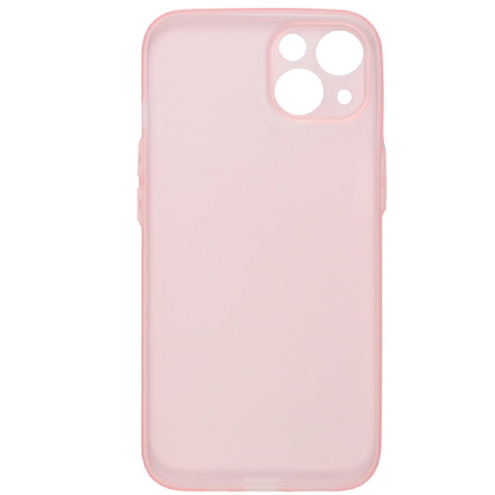 Vivid Θήκη Σιλικόνης Slim Apple iPhone 13 -Transparent / Pink (VISLIM196PK)