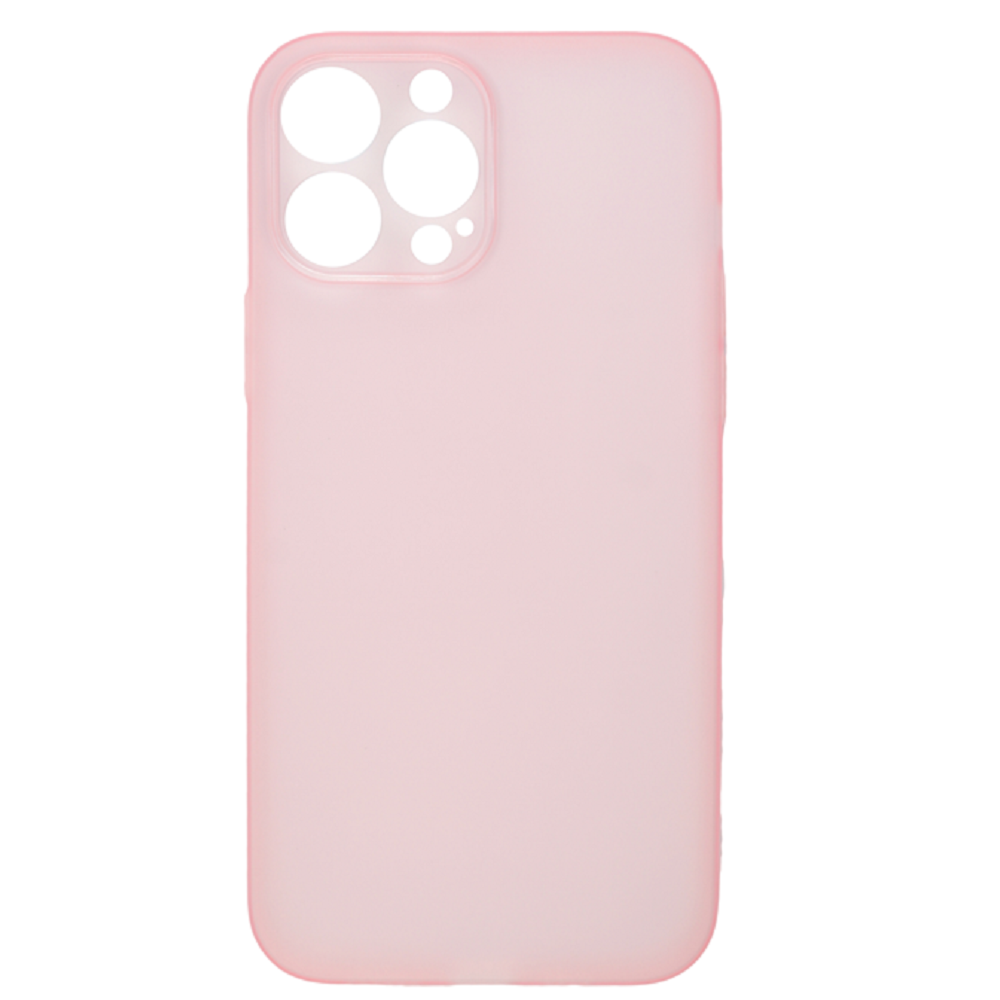 Vivid Θήκη Σιλικόνης Slim Apple iPhone 13 Pro Max - Transparent / Pink (VISLIM198PK)