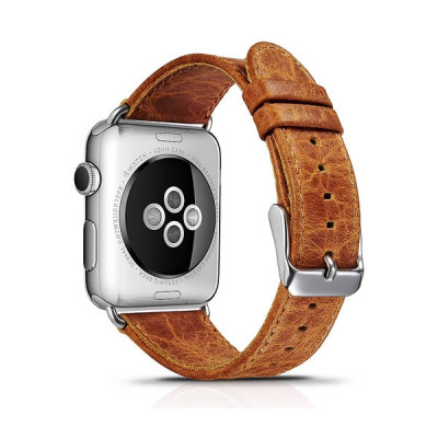 iCarer Watch Band - Δερμάτινο Λουράκι Apple Watch Ultra2/Ultra1/SE/10/9/8/7/6/5/4 (49/46/45/44mm) - Brown (RIW104)