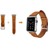iCarer Quadri Watch Band - Δερμάτινο Λουράκι Apple Watch SE/10/9/8/7/6/5/4 (42/41/40mm) - Orange (RIW111)