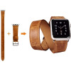 iCarer Quadri Watch Band - Δερμάτινο Λουράκι Apple Watch SE/10/9/8/7/6/5/4 (42/41/40mm) - Orange (RIW111)