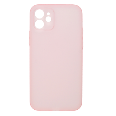 Vivid Θήκη Σιλικόνης Slim Apple iPhone 12 - Transparent / Pink (VISLIM139PK)