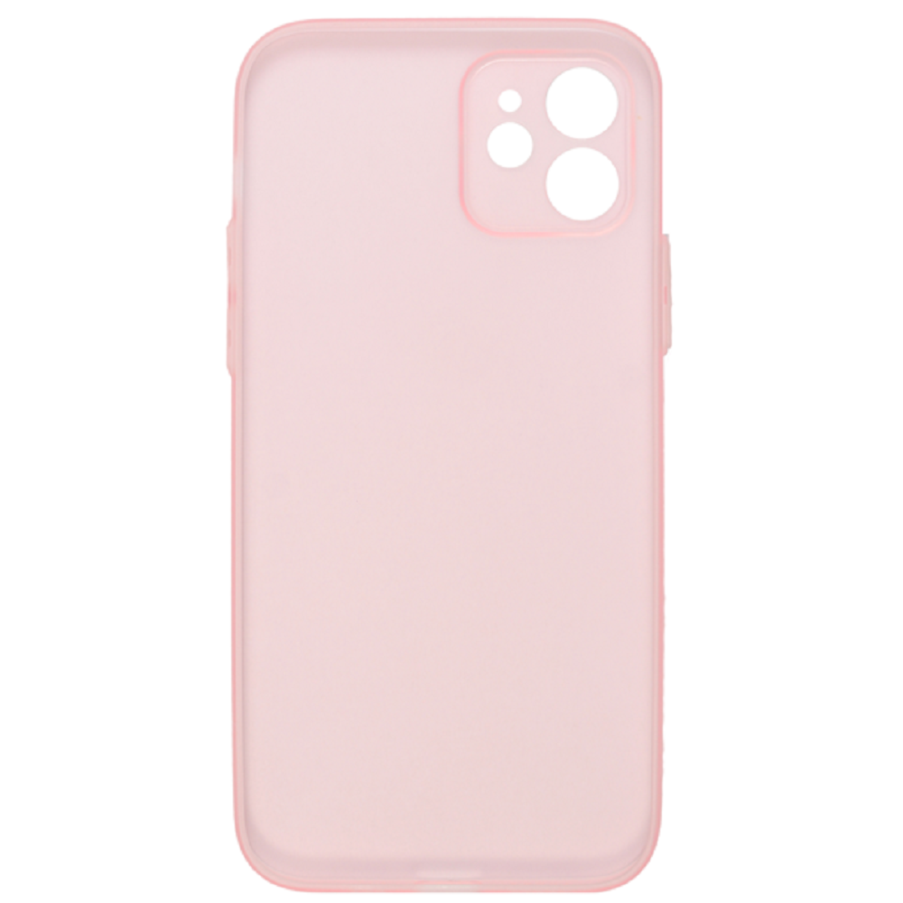 Vivid Θήκη Σιλικόνης Slim Apple iPhone 12 - Transparent / Pink (VISLIM139PK)