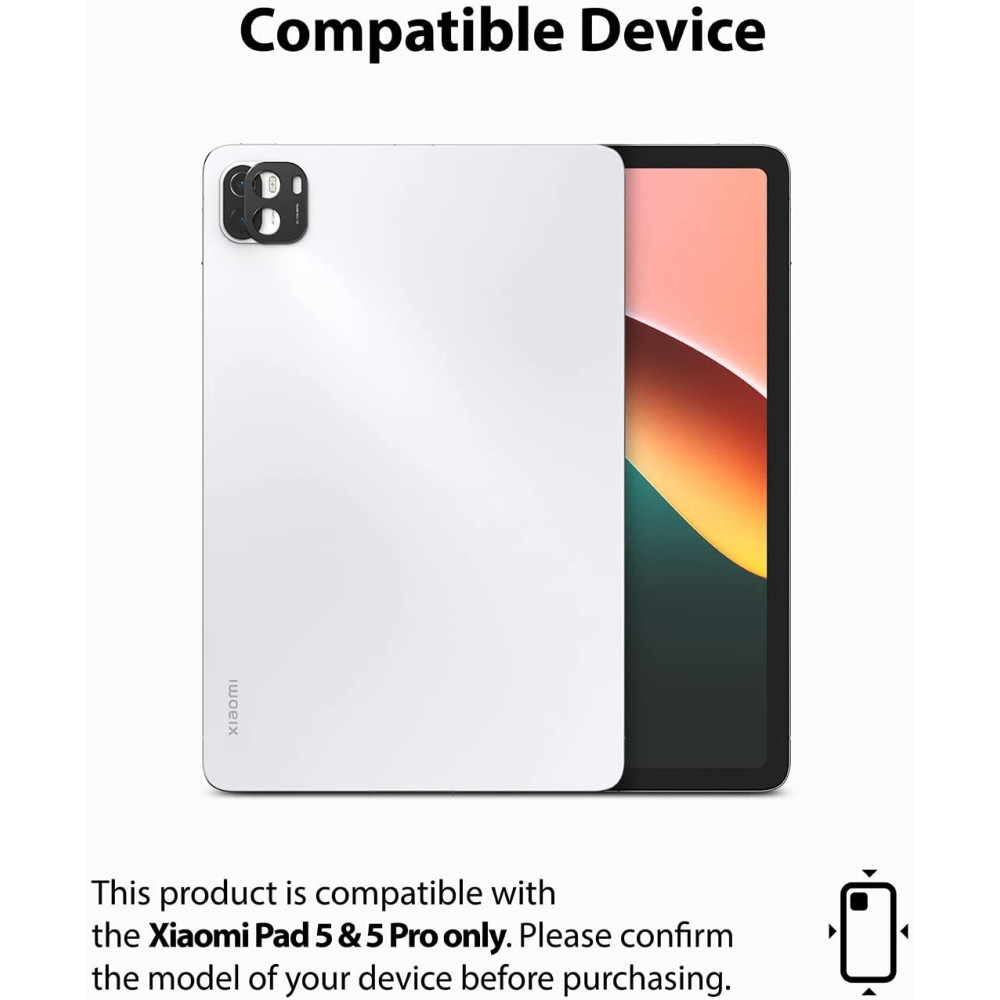 Ringke Camera Styling Screen Protector - Μεταλλικό Κάλυμμα Κάμερας Xiaomi Pad 5 / 5 Pro 11" - Black (8809818848789)