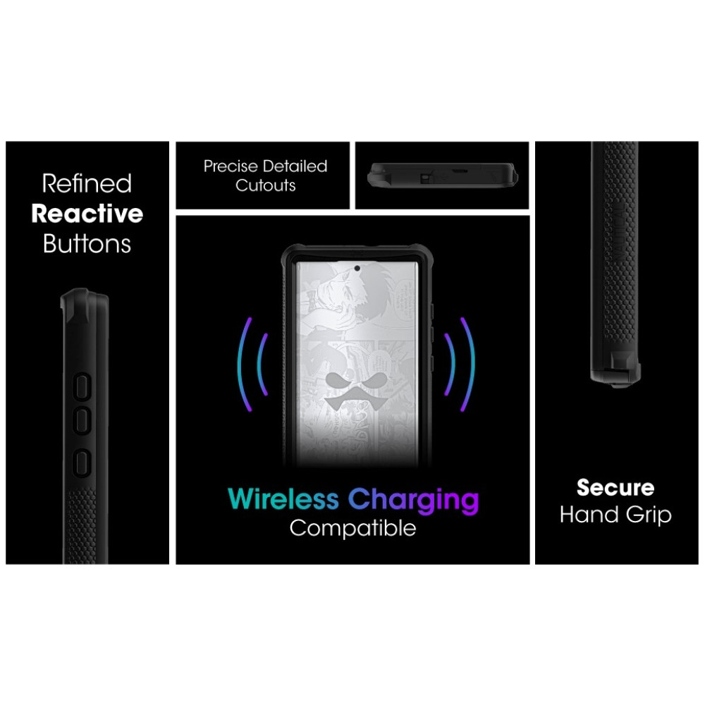 Ghostek Nautical 4 - Ανθεκτική Αδιάβροχη Θήκη με Περιστρεφόμενο Κλιπ Ζώνης - Samsung Galaxy S22 Ultra 5G - Clear (GHOCAS3029)