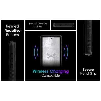 Ghostek Nautical 4 - Ανθεκτική Αδιάβροχη Θήκη με Περιστρεφόμενο Κλιπ Ζώνης - Samsung Galaxy S22 Ultra 5G - Clear (GHOCAS3029)