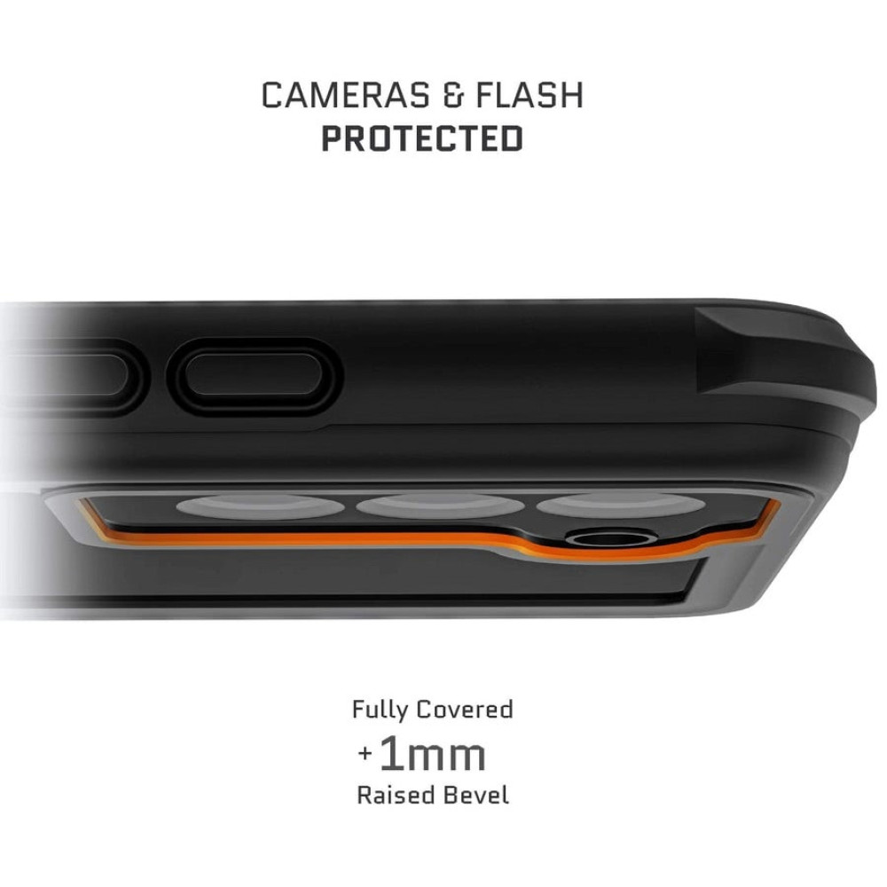 Ghostek Nautical 4 - Ανθεκτική Αδιάβροχη Θήκη με Περιστρεφόμενο Κλιπ Ζώνης - Samsung Galaxy S22 Plus 5G - Black (GHOCAS3026)