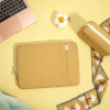 Tomtoc Chic Lady Sleeve Jelly - Σετ Θήκη για Laptop έως 13" και Accessory Jelly Pouch Θήκη για Αξεσουάρ - Chess Yellow (A23-C02Y01)