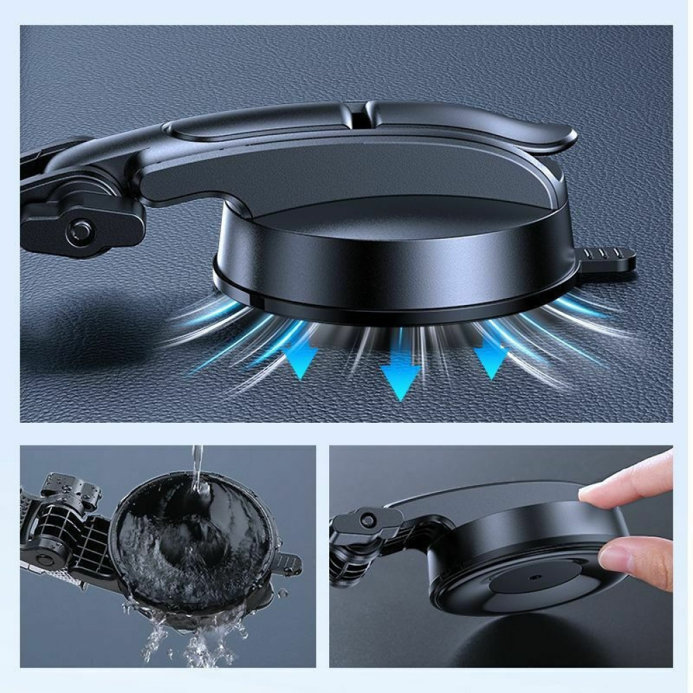 Joyroom JR-ZS283 Universal Βάση Κινητών 4.7" - 6.7" με Βεντούζα & Ρυθμιζόμενο Βραχίονα για Ταμπλό / Παρμπρίζ Αυτοκινήτου - Black (6941237176554)