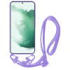 Vivid Silicone Strap - Θήκη Σιλικόνης με Λουράκι Λαιμού - Samsung Galaxy S22 5G - Lilac (VISISTRAP217LILAC)