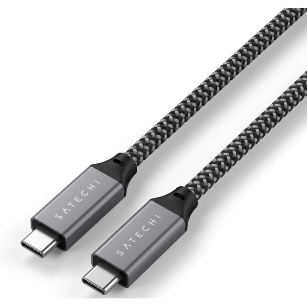 Satechi USB-4 40Gbps - Καλώδιο Φόρτισης και Μεταφοράς Δεδομένων - Type-C σε Type-C - 100W - 25cm (ST-U4C25M)