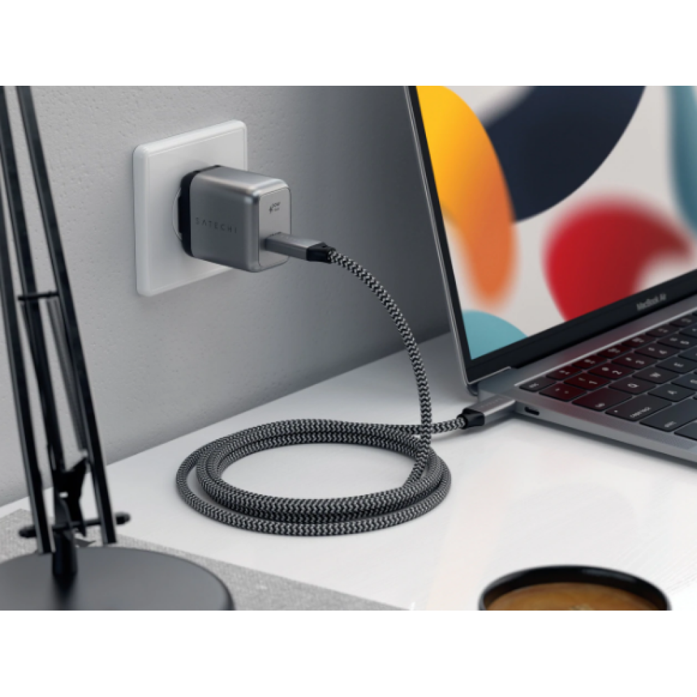 Satechi USB-4 40Gbps - Καλώδιο Φόρτισης και Μεταφοράς Δεδομένων - Type-C σε Type-C - 100W - 80cm (ST-U4C80M)