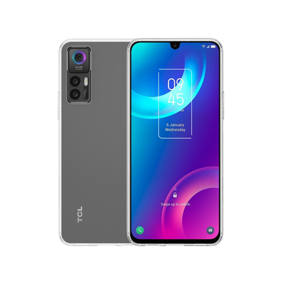 Vivid Σετ Διάφανη Θήκη Σιλικόνης & Tempered Glass - TCL 30 5G - Transparent (VIGELLY236GLASSTN)