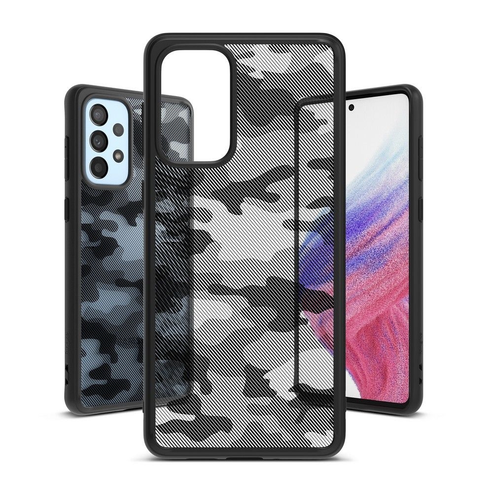 Ringke Fusion Σκληρή Θήκη με TPU Bumper - Samsung Galaxy A53 5G - Matte Camo Black (8809848205286)
