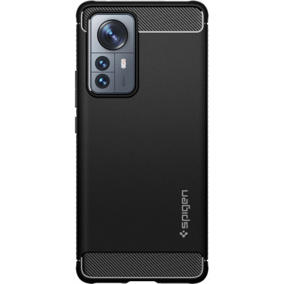Spigen Θήκη Rugged Armor Xiaomi 12 Pro 5G - Matte Black (ACS04361)
